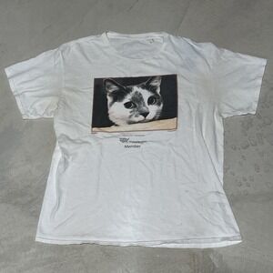 Vintage CAT HUMANE SOCIETY ADOPT A Cat Shirt SZ L Distressed 90s Animal